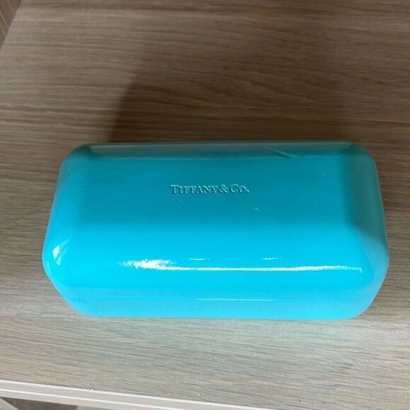 Tiffany & Co Sunglasses Case Hard Shell Hardcase Clamshell Blue - Picture 2 of 8